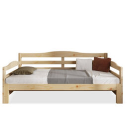 Matteo Natural Pine 3Ft Daybed With Pull-Out Trundle Guest Bed - thumbnail 7