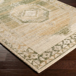 Livabliss Fifth Avenue-Vintage Green Brown Grey Traditional Boho Fringe Living Dining Bedroom Rug 152 X 225 Cm Easy Care, Non Shedding - thumbnail 6