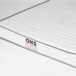 OHS Memory Foam Mattress Luxury Quilted Sprung Comfort, White - King - thumbnail 3