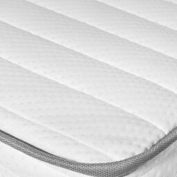 OHS Memory Foam Mattress Luxury Quilted Sprung Comfort, White - King - thumbnail 5