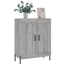 Berkfield Sideboard Grey Sonoma 69.5X34X90 Cm Engineered Wood - thumbnail 3