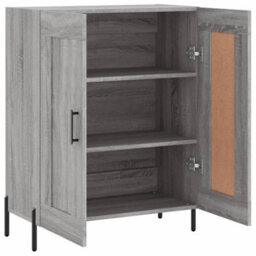 Berkfield Sideboard Grey Sonoma 69.5X34X90 Cm Engineered Wood - thumbnail 6