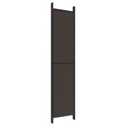Berkfield 5-Panel Room Divider Brown 250X220 Cm Fabric - thumbnail 6