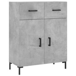 Berkfield Highboard Concrete Grey 69.5X34X180 Cm Engineered Wood - thumbnail 7