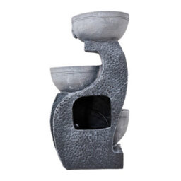 Living And Home Garden 3 Bowl Solar Powered Water Fountain Outdoor Decor - thumbnail 5