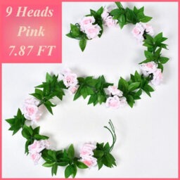 12 Head Artificial Flowers Silk Rose Fake Flower With Stem Wedding Party Bouquet - thumbnail 7