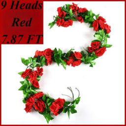12 Head Artificial Flowers Silk Rose Fake Flower With Stem Wedding Party Bouquet - thumbnail 8