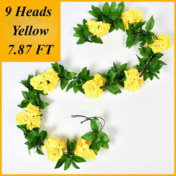 12 Head Artificial Flowers Silk Rose Fake Flower With Stem Wedding Party Bouquet - thumbnail 9