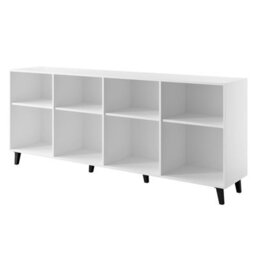 Faro 201 Cm Modern Sideboard With Soft Close System And Durable Laminated Construction Black And Oak Craft - thumbnail 4