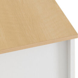 Seconique Portland 4 Drawer Chest In White With Oak Effect Finish - thumbnail 9