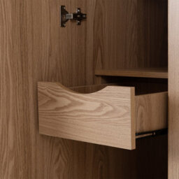 Seconique Tessa 4 Door Mirrored Wardrobe-Natural Oak Effect - thumbnail 8