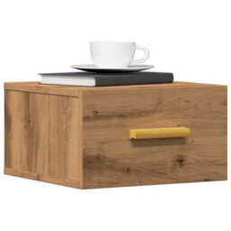 Berkfield Wall-Mounted Bedside Cabinets 2 Pcs Artisan Oak 35X35X20 Cm - thumbnail 1