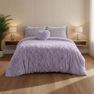 Super Fluffy Duvet Cover Ultra Soft, Cloud-Like Comfort Snug Sleep Lilac - image 1