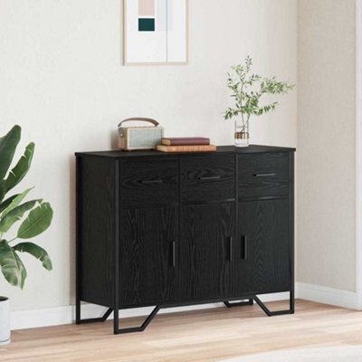 Walplus Sideboard Black Oak 97 X 32.5 X 74.5 Cm Engineered Wood - image 1