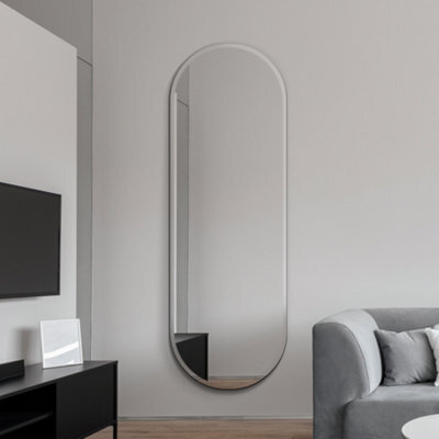Mirroroutlet The Lacuna Frameless Pond Wall Mirror 160 X 55Cm - image 1