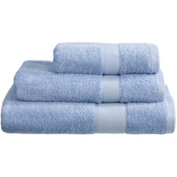 Just So Home Turkish Cotton Towels Pack Of 2 (Sky Blue, Hand Towel )