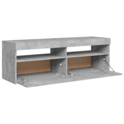 Walplus Tv Cabinet With Led Lights Concrete Grey 120X35X40 Cm - thumbnail 6
