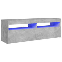 Walplus Tv Cabinet With Led Lights Concrete Grey 120X35X40 Cm - thumbnail 2