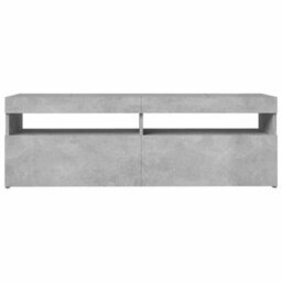 Walplus Tv Cabinet With Led Lights Concrete Grey 120X35X40 Cm - thumbnail 8