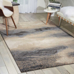 Beige Luxurious Modern Abstract Easy To Clean Rug For Bedroom & Living Room-160Cm X 221Cm - thumbnail 3