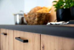 Impact Furniture Kitchen Cabinet 600mm Base Unit Storage Cupboard Grey Oak L R Door Clara - thumbnail 5