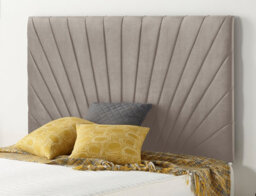 Somnior Beds Somnior  3Ft Platinum Single 32 Inches Plush Silver Headboard With Wooden Struts