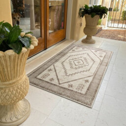 Bedlooms Radiant Cashmere Rug 60X110Cm, Geometric Rug, Anti Slip, Stain Resistant, Large Door & Floor Mat - thumbnail 7
