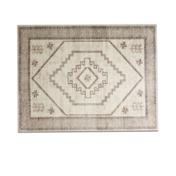 Bedlooms Radiant Cashmere Rug 60X110Cm, Geometric Rug, Anti Slip, Stain Resistant, Large Door & Floor Mat - thumbnail 1