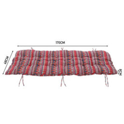 Living And Home Retro Stylish Soft Comfortable Bench Seat Pad Cushion Indoor Outdoor Padded 48Cm W X 170Cm D X 8Cm H - thumbnail 6