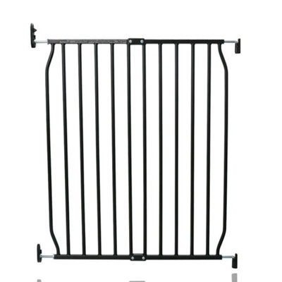 Safetots Screw Fit Metal Baby Gate, Black, 70Cm - 80Cm - image 1