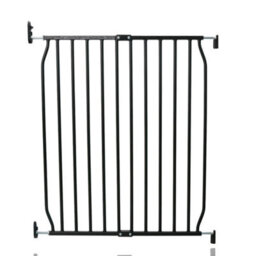 Safetots Screw Fit Metal Baby Gate, Black, 70Cm - 80Cm