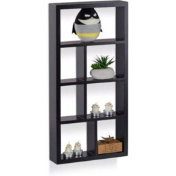 Black 7-Compartment Floating Space Saving Wall Shelves - thumbnail 5