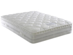 Divan Base Direct Dura Bed Oxford 1000 Pocket Sprung Memory Foam Divan Bed Set 5Ft King Continental- Plush Velvet Light Silver - thumbnail 2
