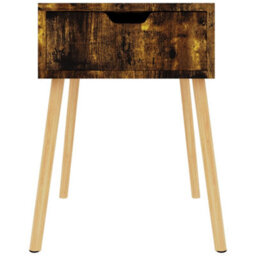 Berkfield Modern Bedside Cabinets 2 Pcs Smoked Oak 40X40X56 Cm Engineered Wood - thumbnail 3