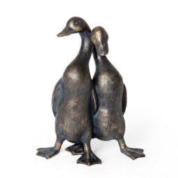 Levede Garden Ornaments Outdoor Resin Duck Sculpture Bronze Patio Yard Décor - thumbnail 2