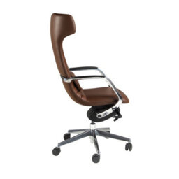 Angel Cerda Brown Leatherette  Swivel Office Chair - thumbnail 7
