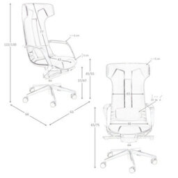 Angel Cerda Brown Leatherette  Swivel Office Chair - thumbnail 8