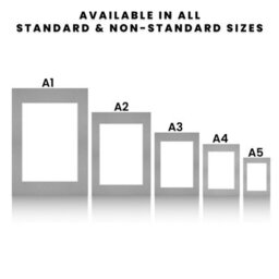 Ak Frames 8X8 Silver Picture Mounts To Fit 6X6 Aperture Size - Mount Board Only (No Frame Included) - thumbnail 3