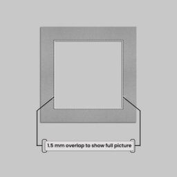 Ak Frames 8X8 Silver Picture Mounts To Fit 6X6 Aperture Size - Mount Board Only (No Frame Included) - thumbnail 4