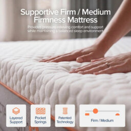 Dormeo Octasmart Rolled Hybrid Mattress Medium Firm, Octaspring Pocket Springs, Memory Foam & Aerocell Foam, Super King - thumbnail 3