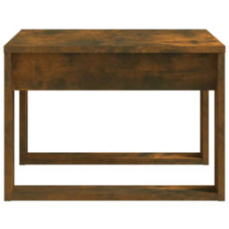 Berkfield Side Table Smoked Oak 50X50X35 Cm Engineered Wood - thumbnail 6