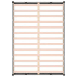 Berkfield Bed Frame Grey 150X200 Cm King Size Solid Wood - thumbnail 6