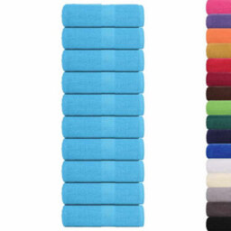 Berkfield Durable Wash Towels 10 Pcs Frogn Turquoise 30X30 Cm 100% Cotton