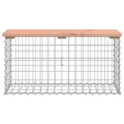 Berkfield Garden Bench Gabion Design 83X31.5X42 Cm Solid Wood Douglas - thumbnail 3