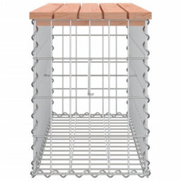 Berkfield Garden Bench Gabion Design 83X31.5X42 Cm Solid Wood Douglas - thumbnail 4