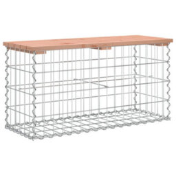 Berkfield Garden Bench Gabion Design 83X31.5X42 Cm Solid Wood Douglas - thumbnail 5