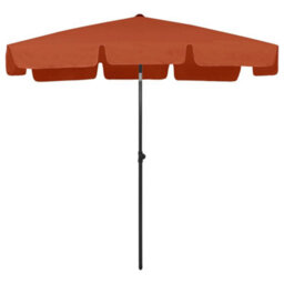 Berkfield Beach Umbrella Terracotta 200X125 Cm - thumbnail 2