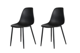 Core Products Aspen Grey Oak Effect 120Cm Rectangular Dining Table With 4 Black Plastic Curve Design Chairs - thumbnail 5