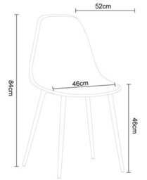 Core Products Aspen Grey Oak Effect 120Cm Rectangular Dining Table With 4 Black Plastic Curve Design Chairs - thumbnail 8