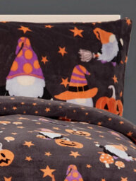 Smart Living Super Soft Halloween Gonk Flannel Duvet Set Reversible Duvet Cover With Pillowcase - thumbnail 3